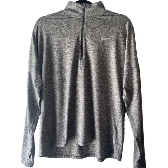 Nike Tops - Nike Running Dri-FIT half-zip long sleeve top in grey, Men XL